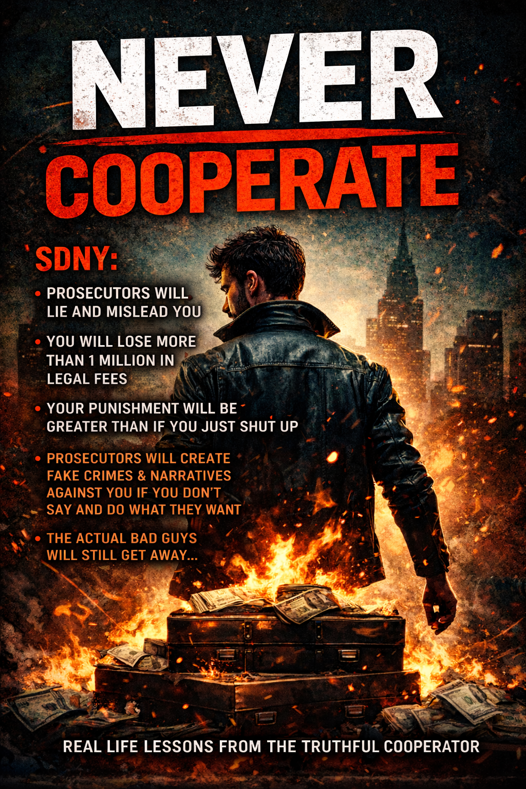 NEW BOOK: Why To Never Cooperate With SDNY - Real Life Lessons From The Truthful Cooperator